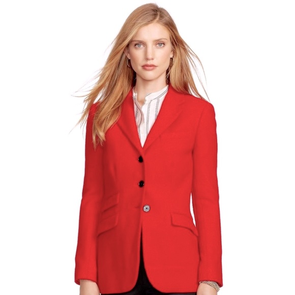 BCBGMAXAZRIA Size 0 Blazer Red BCBG Classic button up jacket like new - Picture 1 of 5